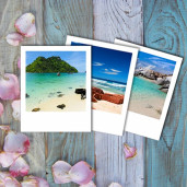 Фотокарточки Полароид с подписью