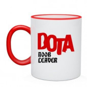 Фотокружка с цветной ручкой и каймой